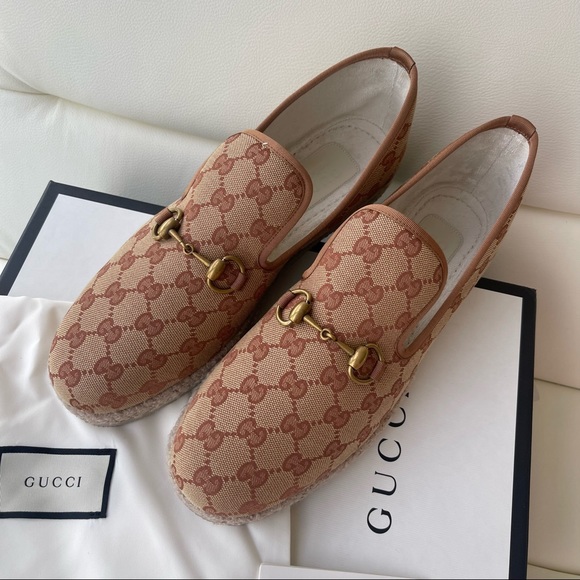 Gucci Shoes Mens Gg Canvas Espadrilles 